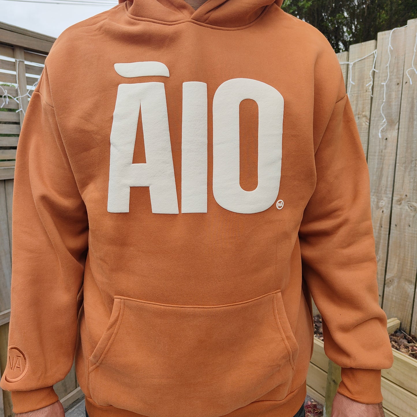 Burnt Orange Unisex Oversized Āio Hoodie